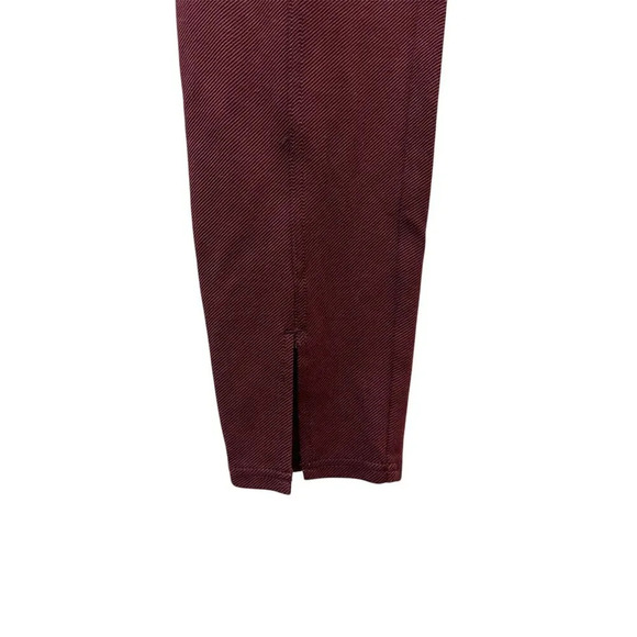 Maeve by Anthropologie Women's High Rise Seamed Split Hem Skinny Pant 4 Plum - Picture 9 of 11